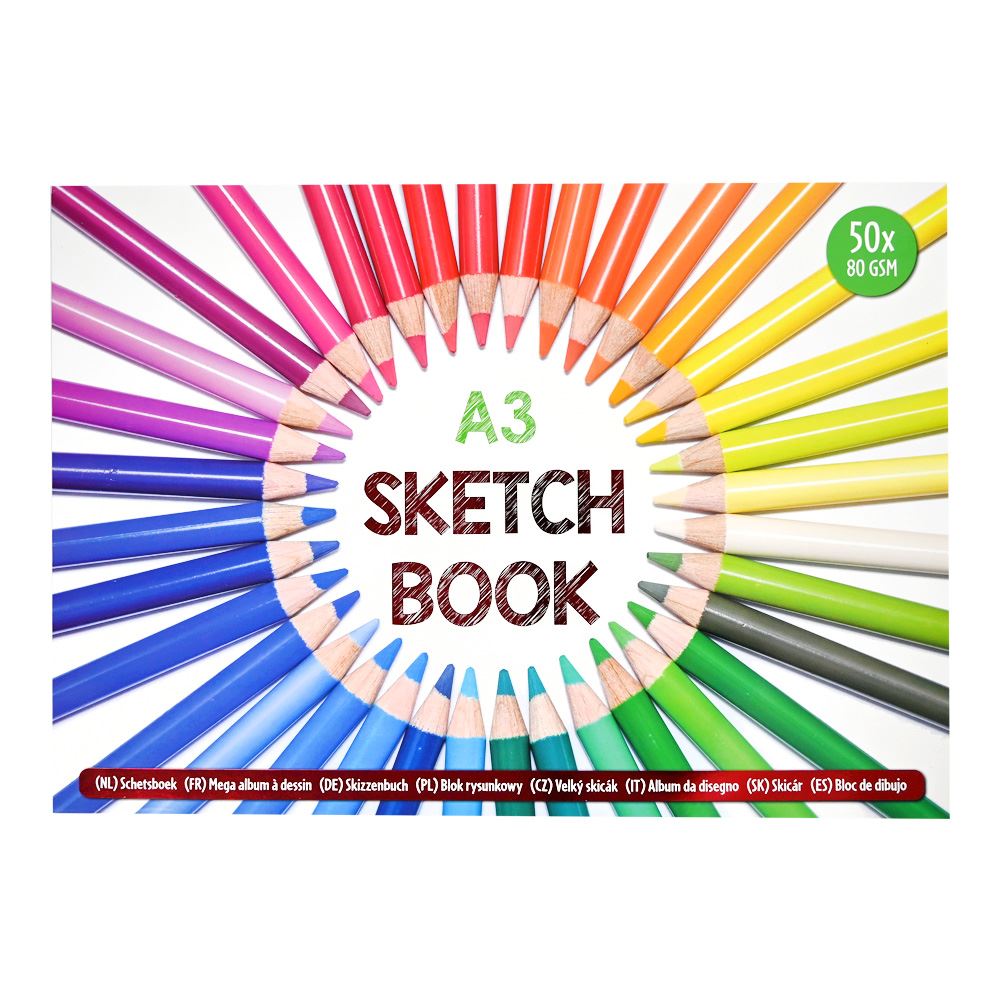 A3 sketchbook. (50 x 80gsm).