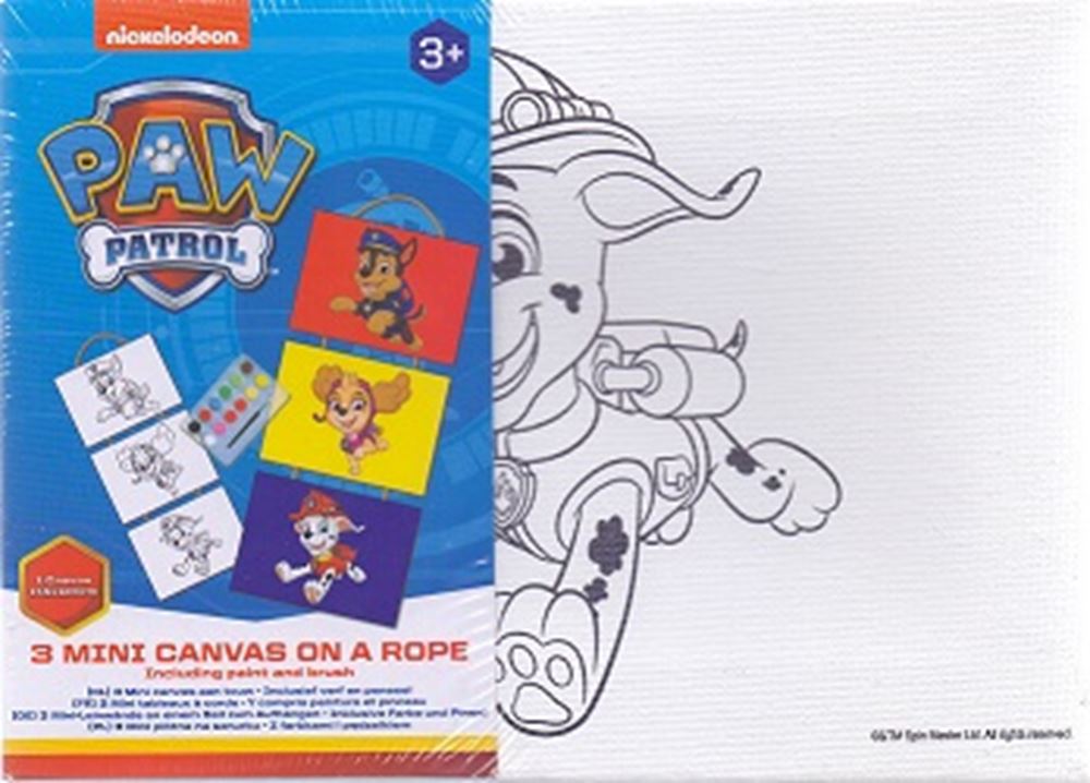 Paw Patrol 3 mini toile sur corde. (12 pièces