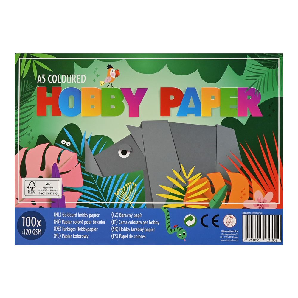 - Paper Hobby Junior A5 Paper 100 pièces