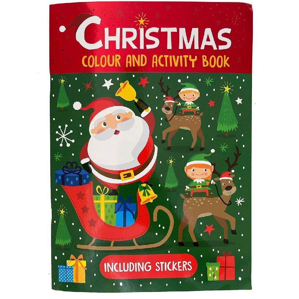 Livre de couleurs et d'activités A4 Noël