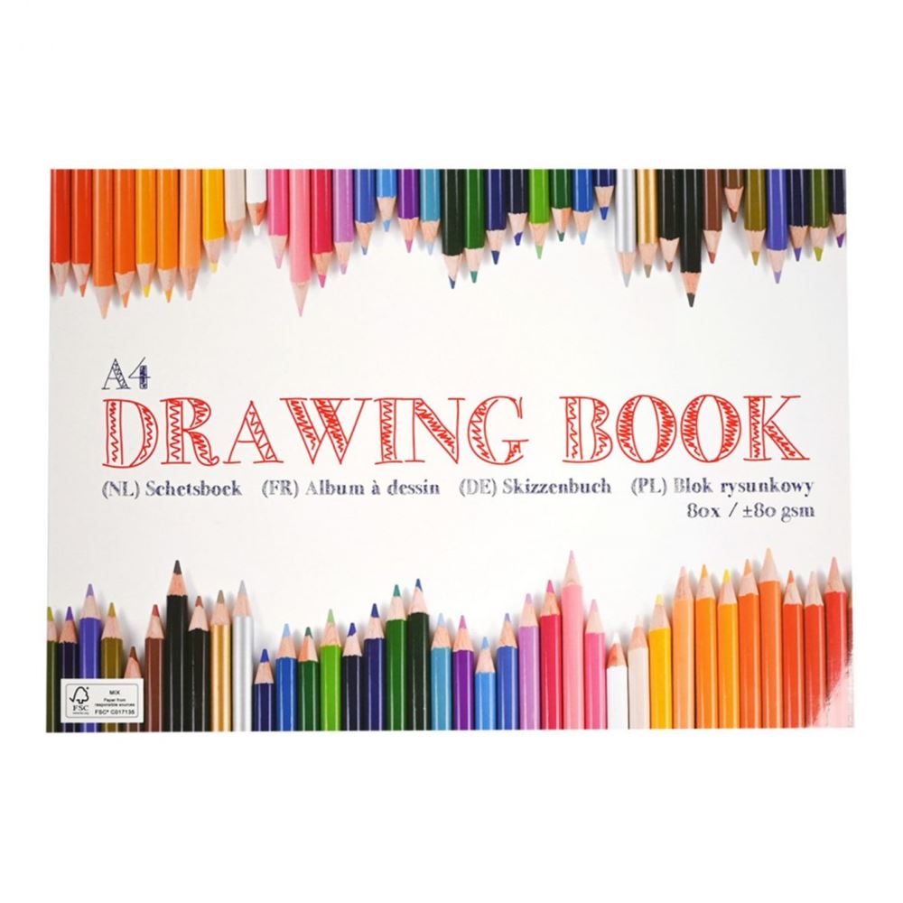 Sketchbook A4, 80 feuilles