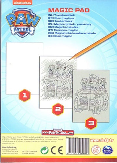 Bloc à gratter magique Paw Patrol 21x15cm