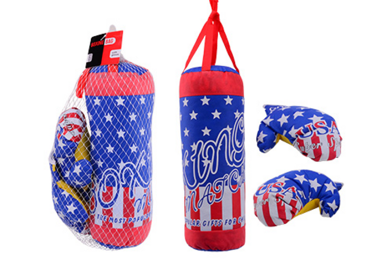 coffret de boxe avec des gants