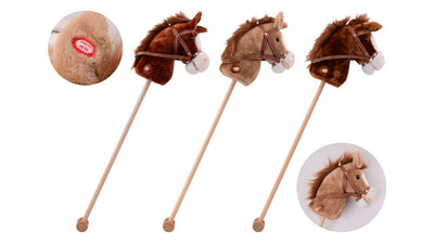 JOHNTOY PLUCHE Hobby Horse avec son