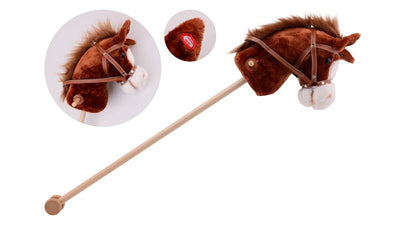JOHNTOY PLUCHE Hobby Horse avec son