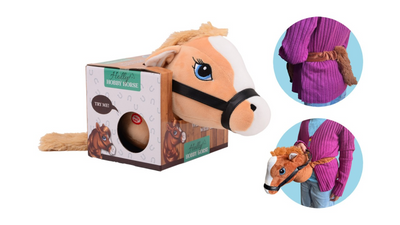 Tête de cheval de cheval houx marron clair avec élastique