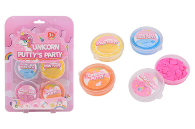 JOHNTOY UNICORN PUTTY PARTY, 4ST