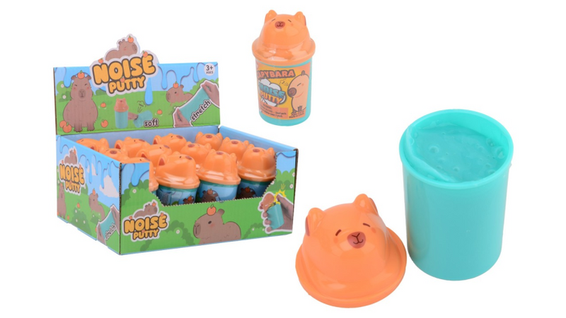 Mastic capybara Johntoy avec son dans un seau