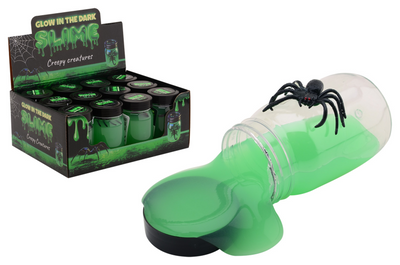 Johntoy brille dans le slime sombre avec un animal effrayant