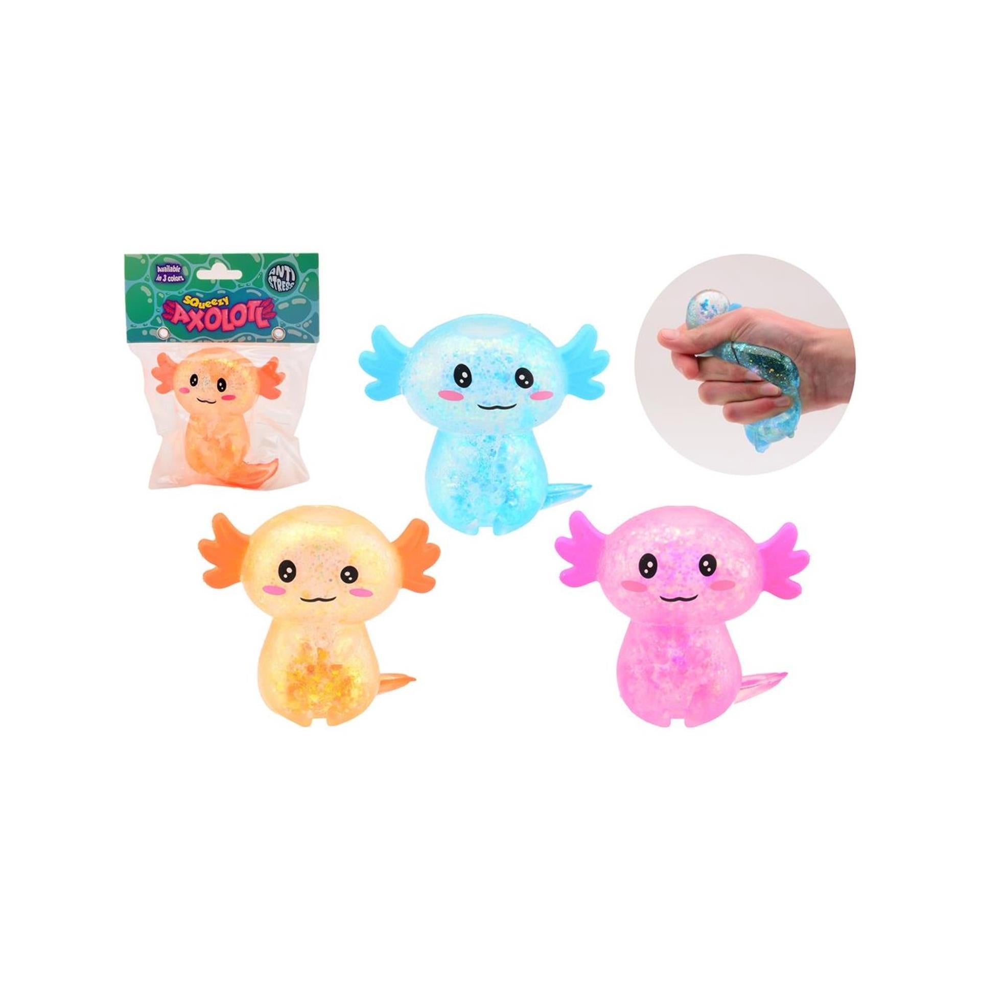 Johntoy anti-stress axalotl en sachet