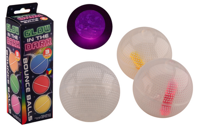 Johntoy brillent dans les balles rebondissantes sombres - 3 pcs.