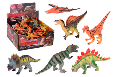 Dinosaures 17 cm, 5 assortis. 3+