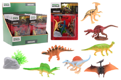 Monde animal Johntoy - ensemble de jeu dinosaure, 8 pièces.