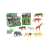 Johntoy jeu d'animaux sauvages 10 pièces sur carte