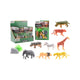 Johntoy jeu d'animaux sauvages 10 pièces sur carte
