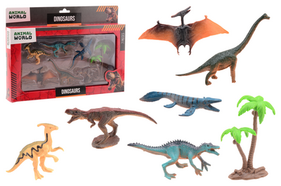 Monde animal Johntoy - ensemble de jeu dinosaure, 7 pièces.