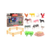 Johntoy ensemble de jeu d'animaux de la ferme 19 pièces en boîte