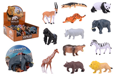Johntoy présente des animaux sauvages du monde animal, 12 assortis