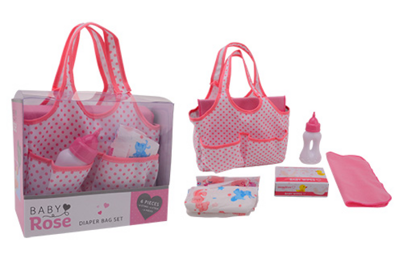 Baby Rose Diaper Sac avec accessoires