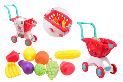 Jouet de caddie Johntoy avec accessoires - shopping.