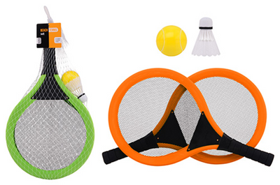 Ensemble de tennis avec balle et navette