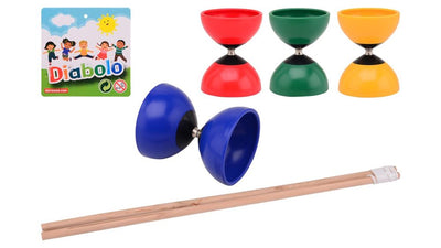 Diabolo amusant en plein air coloré avec des bâtons en bois