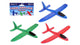 Avion en mousse en sachet, 3 assortis. 12x5x