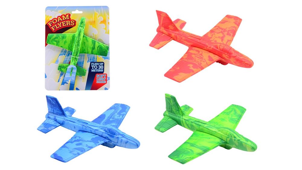 Avion en mousse Johntoy sur carte