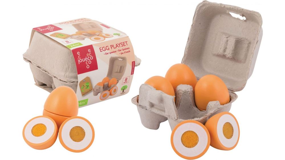 Jeu d'oeufs Jouéco 4 pièces
