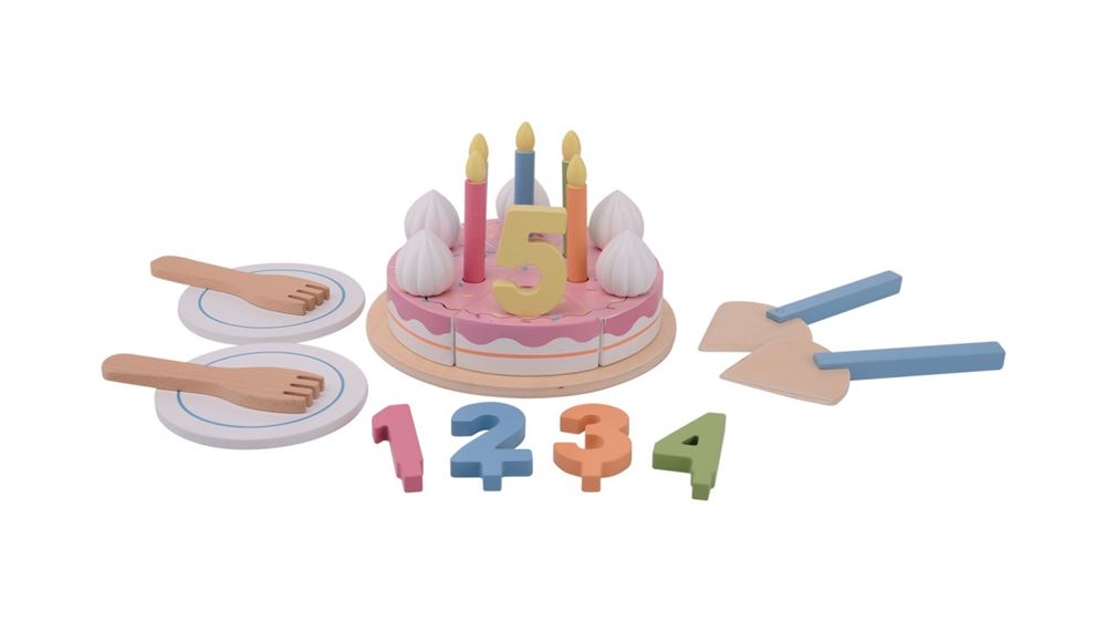 Jeu de jeu de gâteau d'anniversaire Joueco