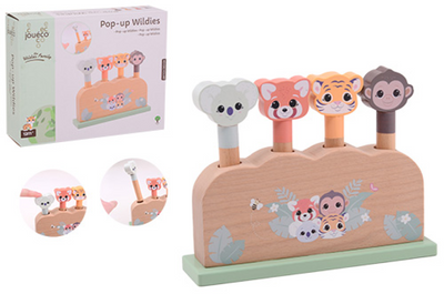 Joueco The Wildies Wooden Pop-up Wildies