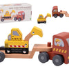 Remorque en bois jouéco avec excavatrice