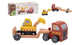 Remorque en bois jouéco avec excavatrice
