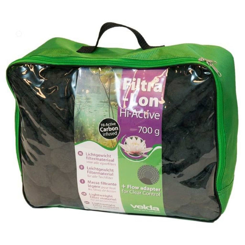 Velda velda vijverfilter matériau filtra-lon hi-activ 700 g noir