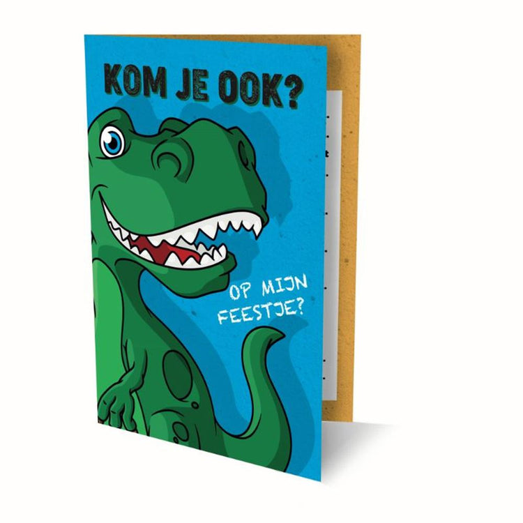 Cartes d'invitation dinosaures (6 pcs)