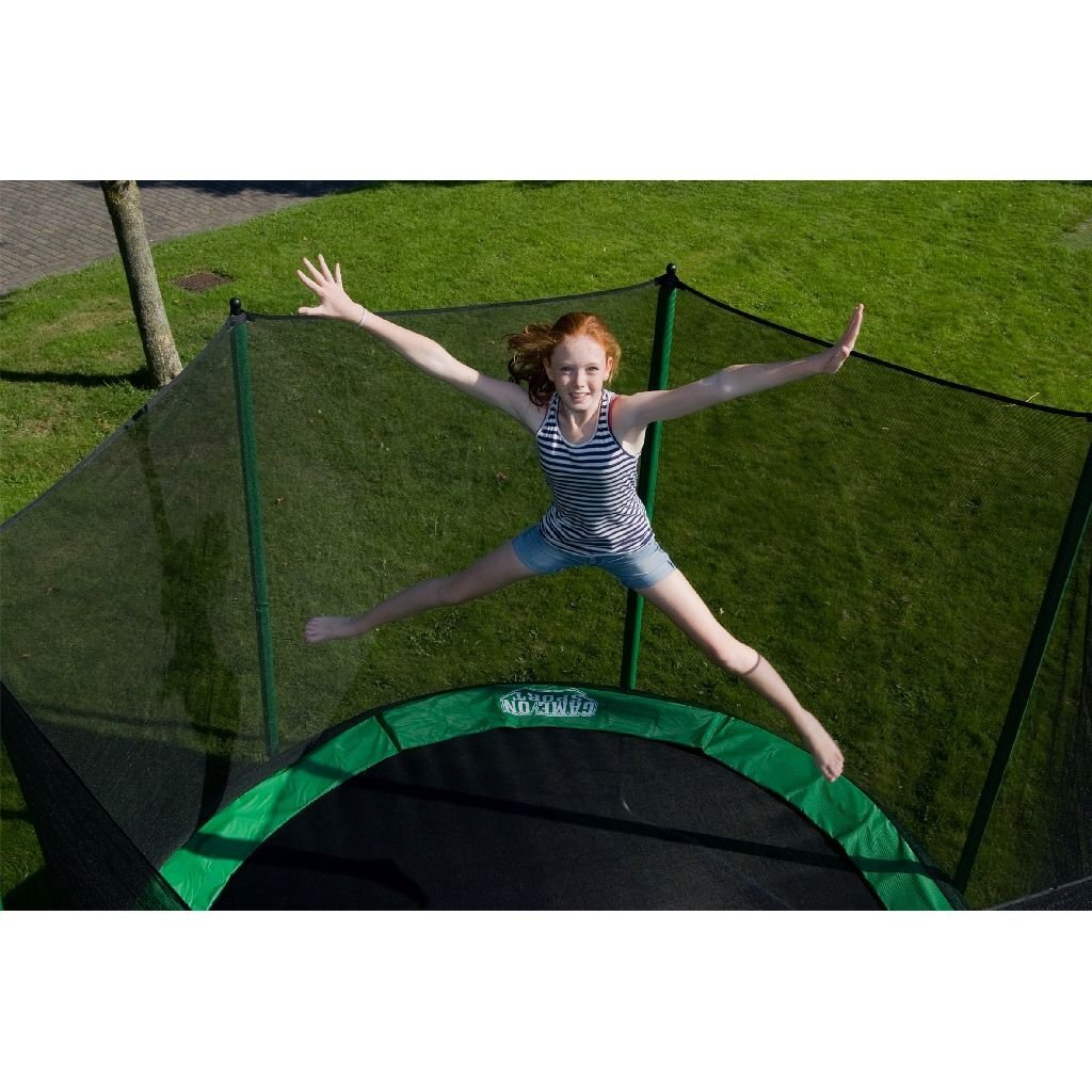 Jeu sur trampoline de sport bord de protection 244 cm vert blanc