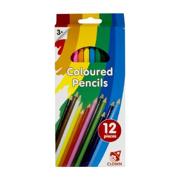 Crayons de couleur clown de couleur clown 12 pièces