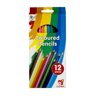 Crayons de couleur clown de couleur clown 12 pièces