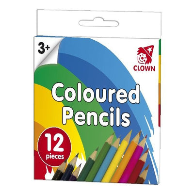 Crayons de couleur clown de clown 12 pièces