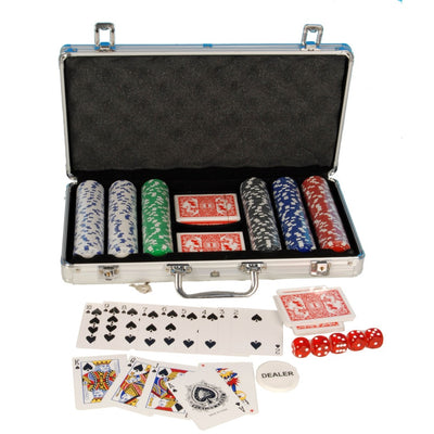 Ensemble de poker de base dans une valise en aluminium