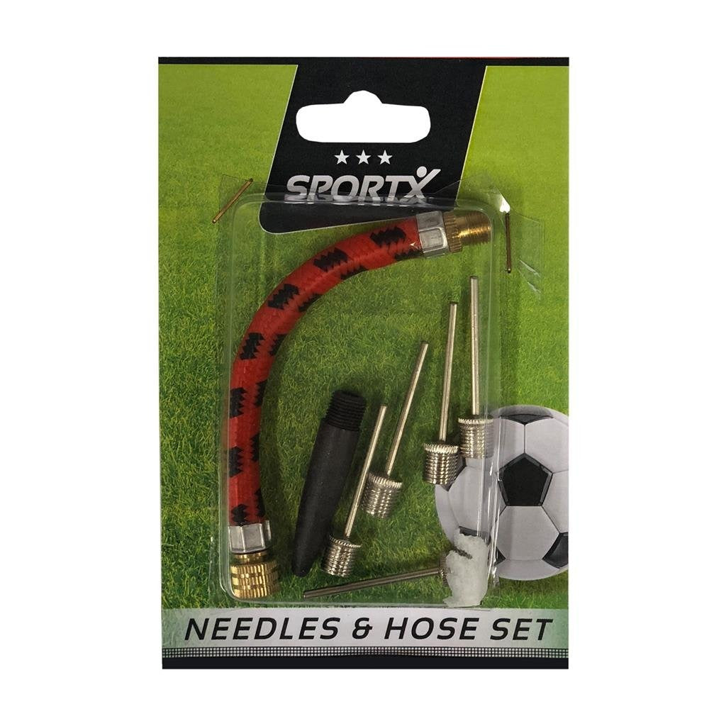 Ensemble accessoire de pompe à balle SportX avec 4 aiguilles + adaptateur et tuyau