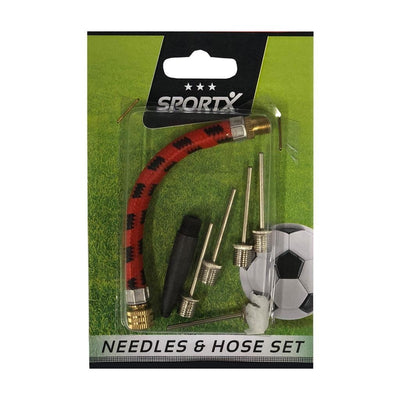 Ensemble accessoire de pompe à balle SportX avec 4 aiguilles + adaptateur et tuyau