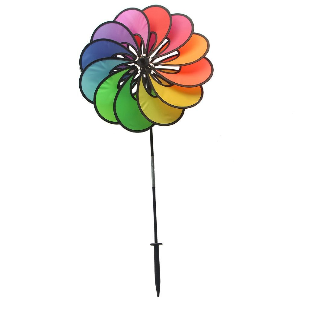 Rhombus Rhombus Flower Rainbow Wind Catcher 48x73 cm