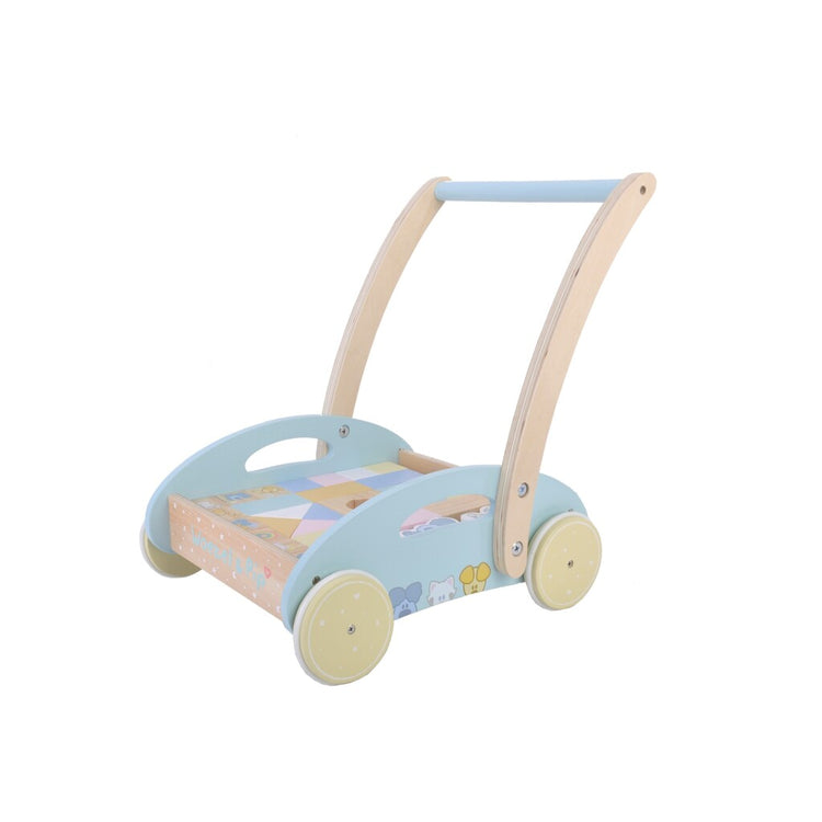 Toys Rubo et chariot en blocs en bois Pip 27x35x36 cm
