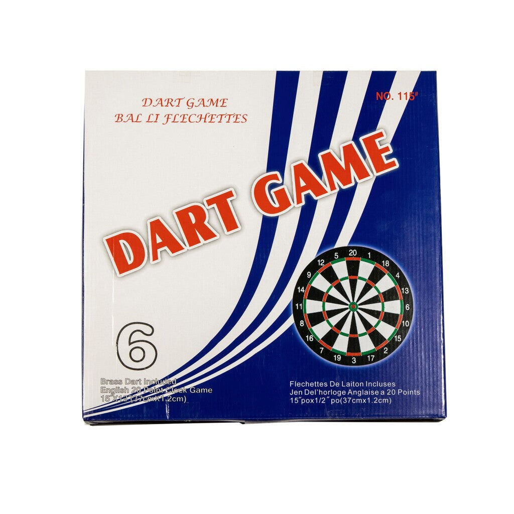 Jeu de fléchettes Basic 37,5 cm avec 6 fléchettes