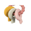 Little néerlandais bijtring silicone keybos rose