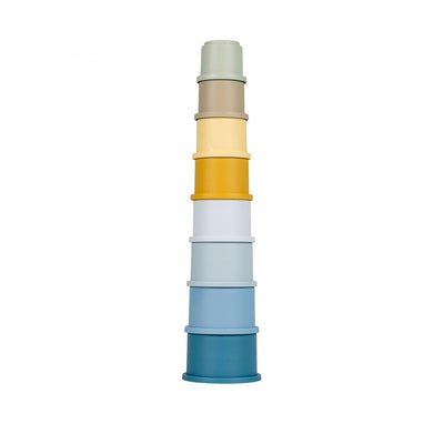 Petits gobelets hollandais à empiler bleu