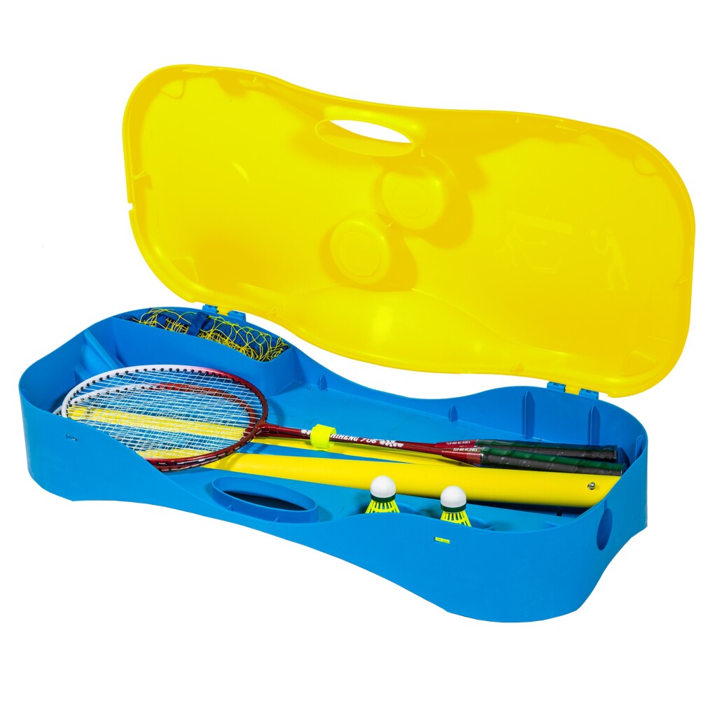 Set de filet de badminton Sportx - filet de badminton - en étui - 3 m de large - 154 cm de haut