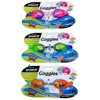 Lunettes de natation enfants Sportx 4 étoiles assorties