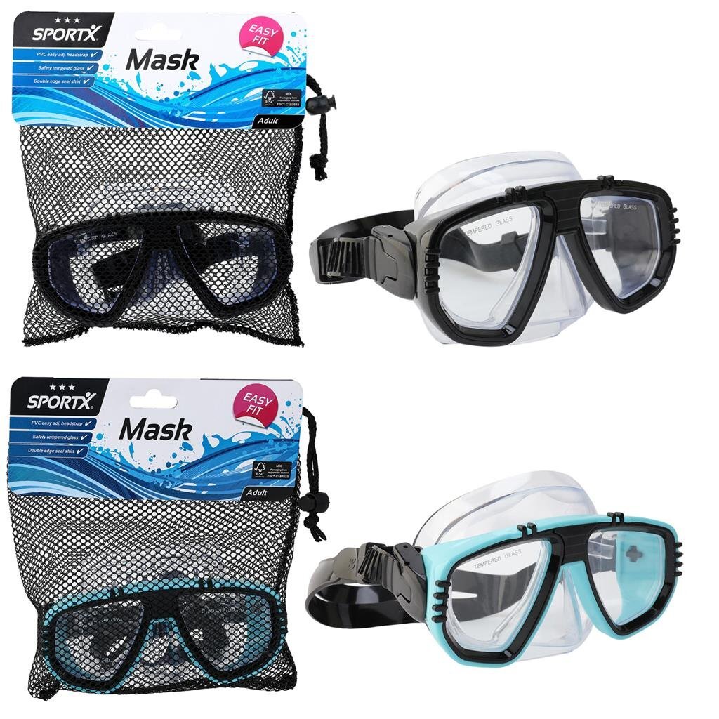 Masque de natation adulte Sportx 3 étoiles assortis